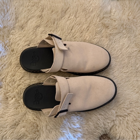 Dr. Martens Shoes - Dr. Martens Beige Slip-On Shoes
